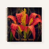 Pine Lily Custom Spiral Notitieboek (Voorkant)