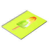 Pine Limoen popsikel pop maakt schattig eten Notitieboek (Linkerzijde)