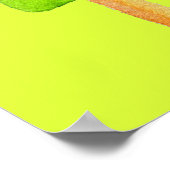 Pine Limoen popsikel pop maakt schattig eten Poster (Hoek)