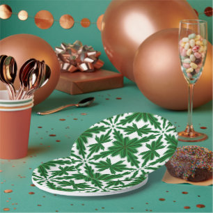 Pine Mandala 7-inch papieren Borden Papieren Bordje