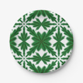 Pine Mandala 7-inch papieren Borden Papieren Bordje (Voorkant)