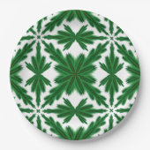 Pine Mandala 9-inch papieren Borden Bordje (Voorkant)