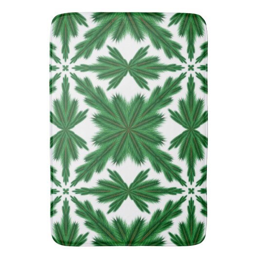 Pine Mandala Bath Mat (Voorkant Verticaal)