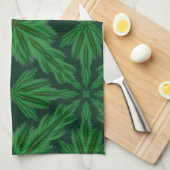 Pine Mandala Bos Keukenhanddoek (Quarter Fold)