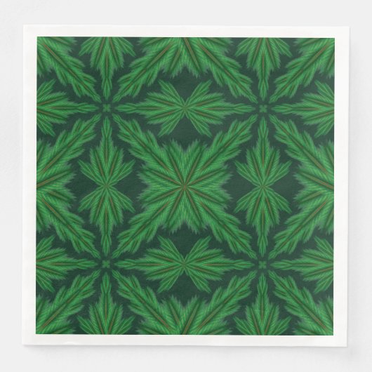 Pine Mandala Bos Papier Servetten (Voorkant)