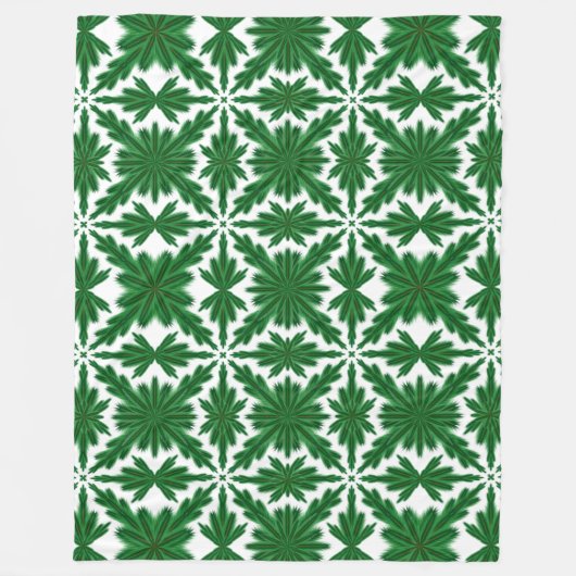 Pine Mandala Fleece Blanket (3 Sizes) (Voorkant)