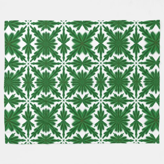 Pine Mandala Fleece Blanket (3 Sizes) (Voorkant (Horizontaal))