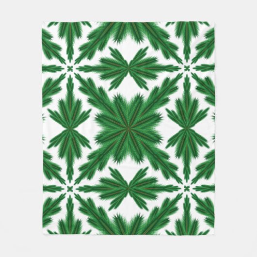 Pine Mandala Fleece Blanket (3 Sizes) (Voorkant)