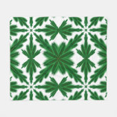 Pine Mandala Fleece Blanket (3 Sizes) (Voorkant (Horizontaal))
