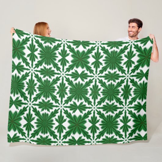 Pine Mandala Fleece Blanket (3 Sizes) Deken (In situ)