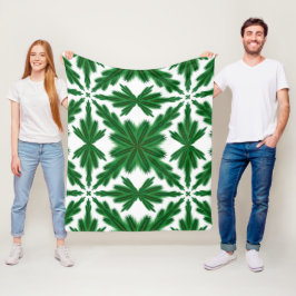 Pine Mandala Fleece Blanket (3 Sizes) Deken