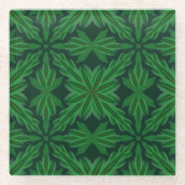 Pine Mandala Forest Glass Onderzetter