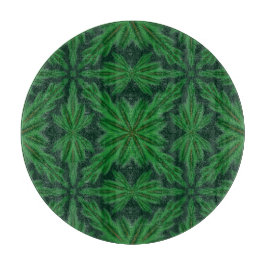 Pine Mandala Forest Glass Snijplank