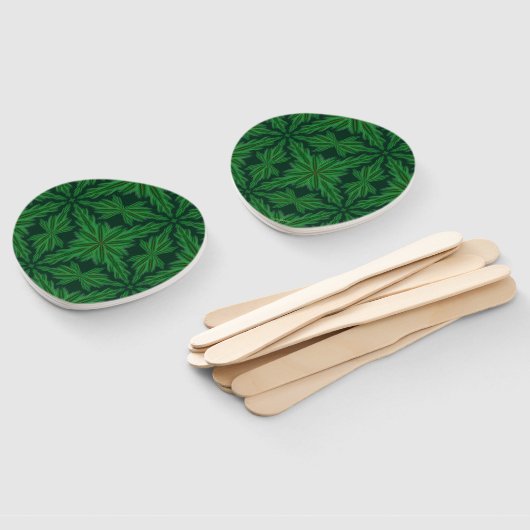 Pine Mandala Forest Hand Fan Handwaaier (Niet-gemonteerd)