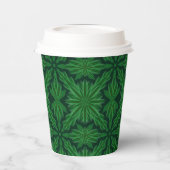 Pine Mandala Forest Paper Cups Papieren Bekers (Links)