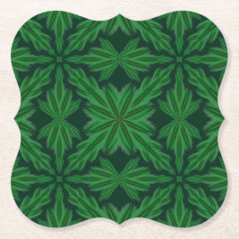 Pine Mandala Forest Paper Onderzetters