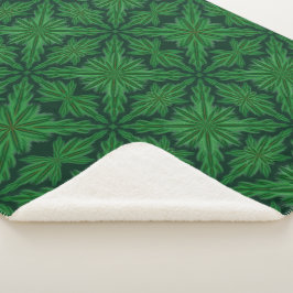 Pine Mandala Forest Sherpa Deken (3 maten)