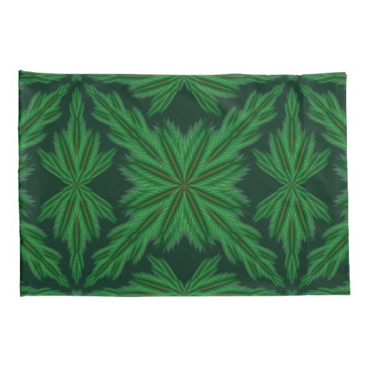 Pine Mandala Forest Standaard Kussenslopen (Achterkant-Rechts)