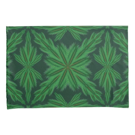 Pine Mandala Forest Standaard Kussenslopen (Voorkant-Rechts)