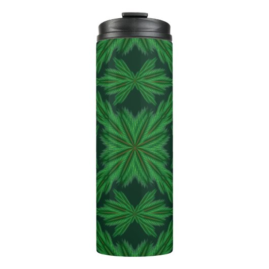 Pine Mandala Forest Thermal Travel Tumbler Thermosbeker (Voorkant)