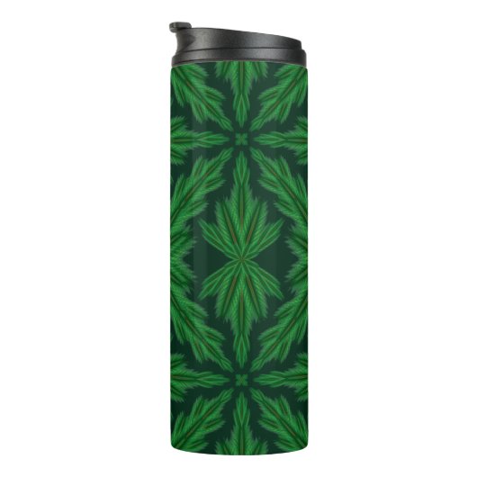 Pine Mandala Forest Thermal Travel Tumbler Thermosbeker (Geroteerd rechts)