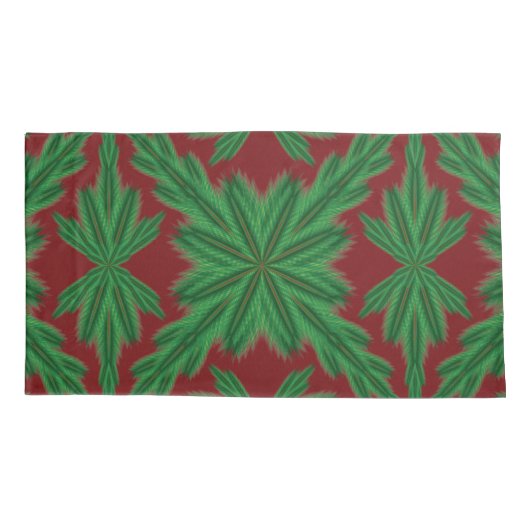 Pine Mandala Garnet King Kussenslopen (Achterkant-Links)