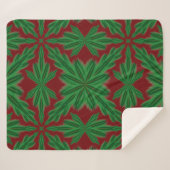 Pine Mandala Garnet Sherpa Deken (3 maten) (Voorkant (horizontaal))