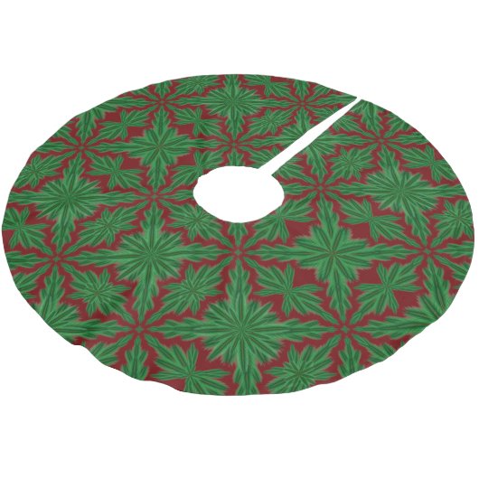 Pine Mandala Garnet Tree Rok Kerstboom Rok (Gekanteld)