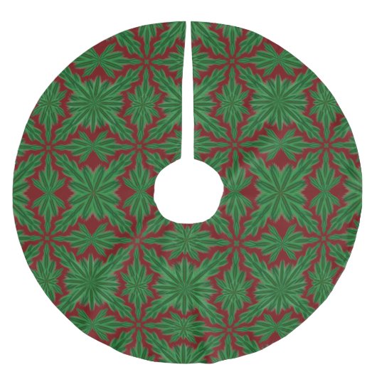 Pine Mandala Garnet Tree Rok Kerstboom Rok (Voorkant)