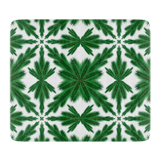 Pine Mandala Glass Cutting Board Snijplank (Voorkant)