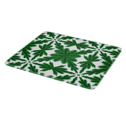 Pine Mandala Glass Cutting Board Snijplank (Hoek)