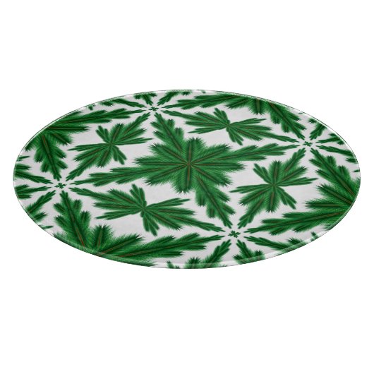 Pine Mandala Glass Cutting Board Snijplank (Hoek)