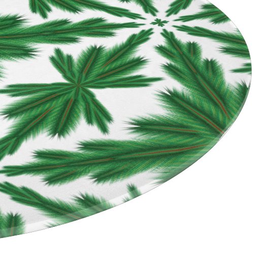 Pine Mandala Glass Cutting Board Snijplank (Hoek)