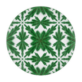Pine Mandala Glass Cutting Board Snijplank