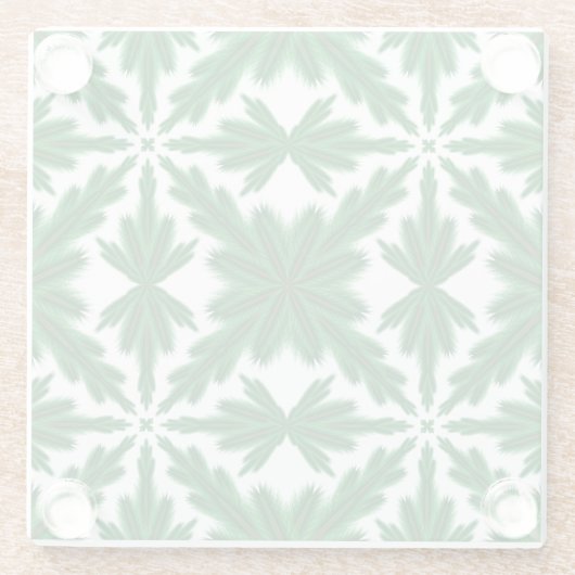 Pine Mandala Glass Onderzetter Glazen Onderzetter (Achterkant)