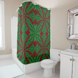 Pine Mandala Granaat Douchegordijn