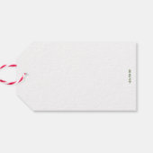 Pine Mandala Granaat Gift Label Cadeaulabel (Achterkant Horizontaal)