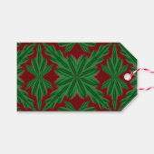 Pine Mandala Granaat Gift Label Cadeaulabel (Voorkant (Horizontaal))