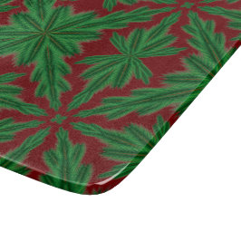 Pine Mandala Granaat Glas Snijplank