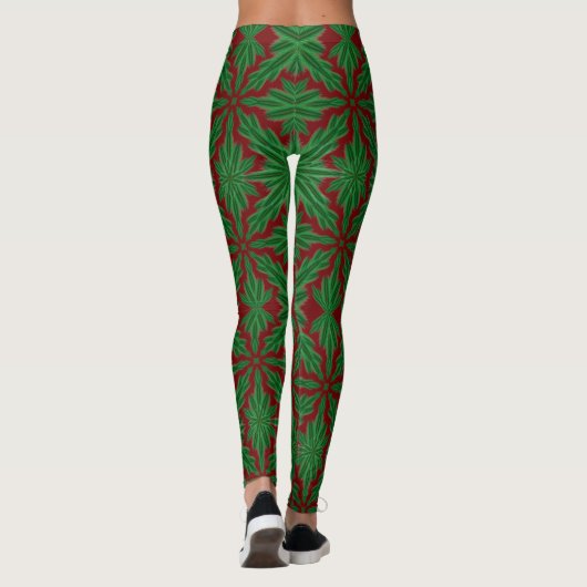 Pine Mandala Granaat Leggings (Achterkant)