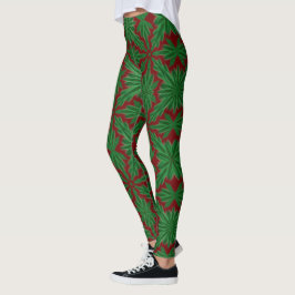 Pine Mandala Granaat Leggings