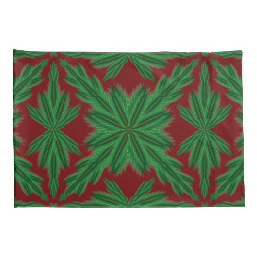 Pine Mandala Granaat Standaard Kussenslopen (Achterkant-Rechts)