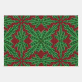 Pine Mandala Granaat Wrapping Paper