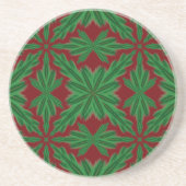 Pine Mandala Granaat Zandsteen Onderzetter (Voorkant)