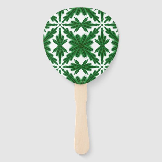 Pine Mandala Hand Fan Handwaaier (Achterkant)