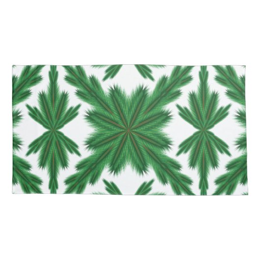 Pine Mandala King Pillowcases Kussensloop (Achterkant-Links)