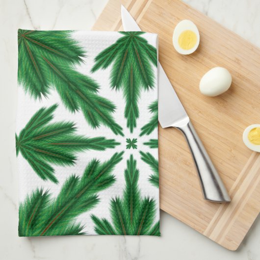 Pine Mandala Kitchen Towel Theedoek (Quarter Fold)
