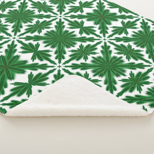 Pine Mandala Sherpa Blanket (3 Sizes) Deken (3/4)