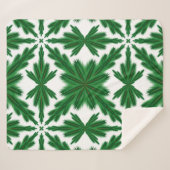 Pine Mandala Sherpa Blanket (3 Sizes) Sherpa Deken (Voorkant (horizontaal))