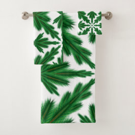 Pine Mandala Towel Set Bad Handdoek